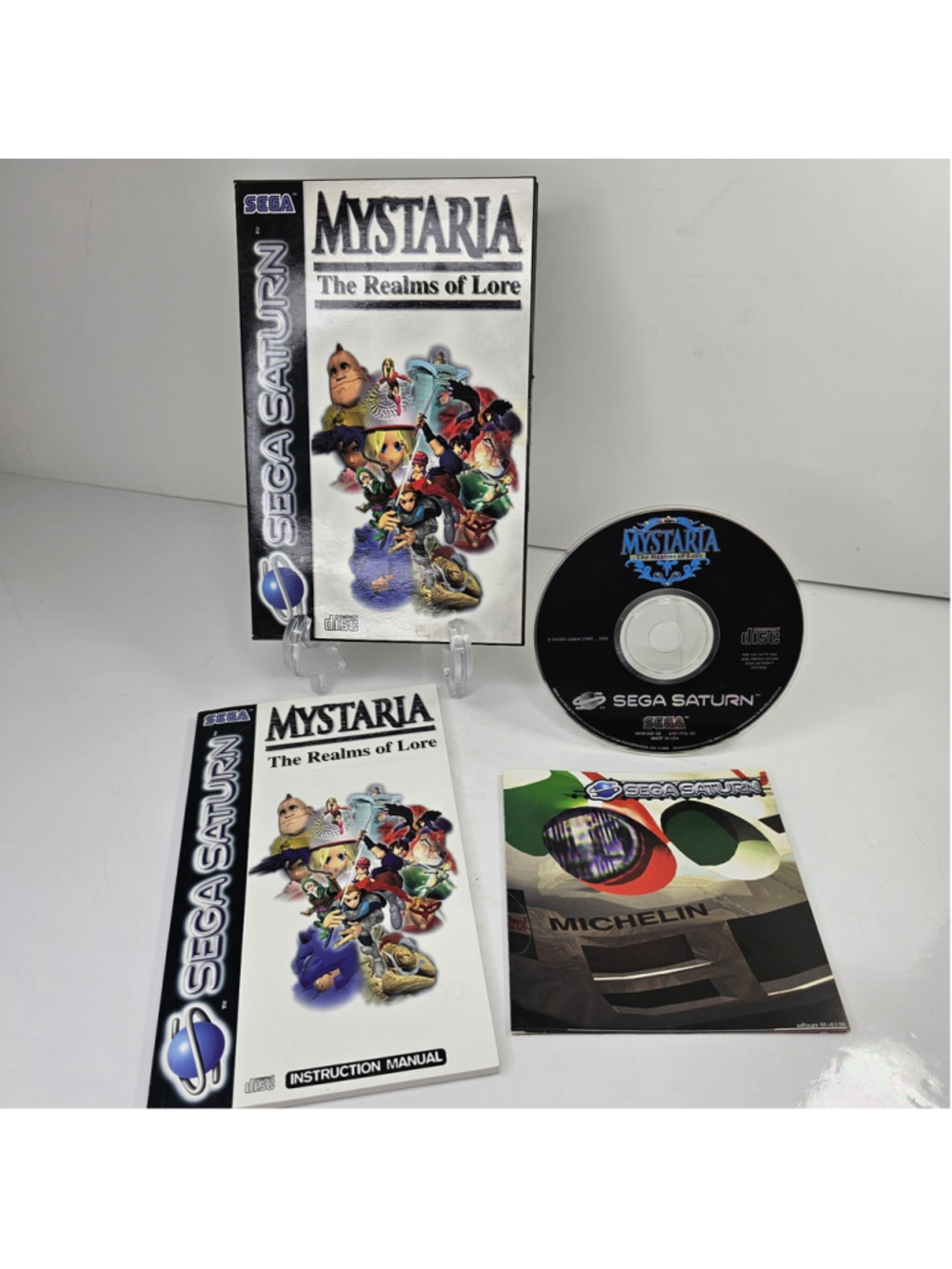 Mystaria The Realms of Lore Sega Saturn PAL 1995 Manual Made In USA